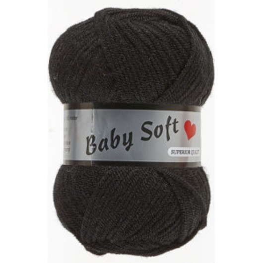 Lammy Baby Soft Garn 001 Svart