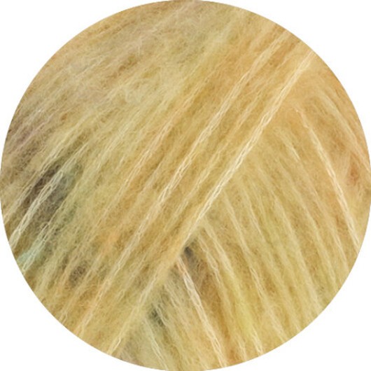 Lana Grossa Cassata Garn 9 Ljus citrongul/gammelrosa/gråblå/violett