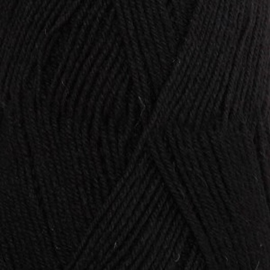 Drops Fabel Garn Unicolor 400 Svart