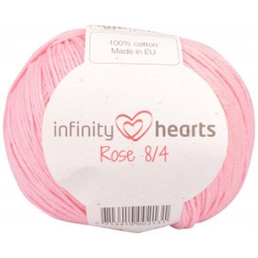 Infinity Hearts Rose 8/4 Garn Unicolor 05 Ljus Rosa