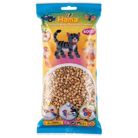 Hama Midi Pärlor 205-75 Tan - 6000 st