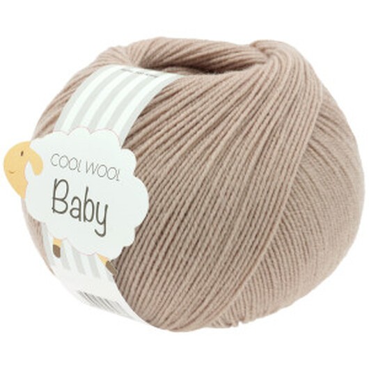 Lana Grossa Cool Wool Baby Garn 332 Pärlbeige