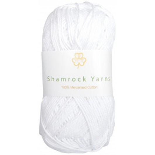 Shamrock Yarns Mercerised Cotton 02 Vit