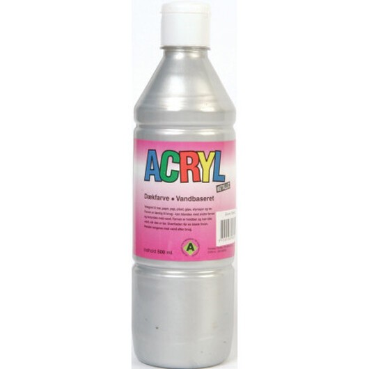 Fantasy Color Hobbyfärg/Akrylfärg Metallic Silver 500ml