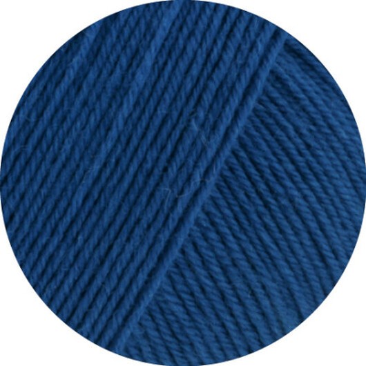 Lana Grossa Meilenweit 100 Merino Extrafine Uni Garn 2466 Ultramarinblå