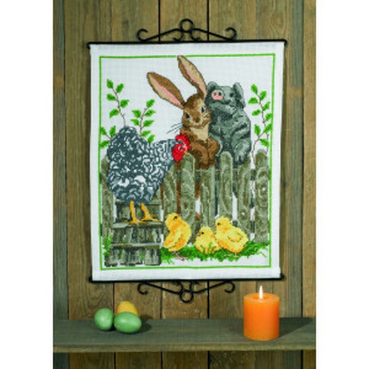 Permin Broderikit Nya Vänner 40x49cm