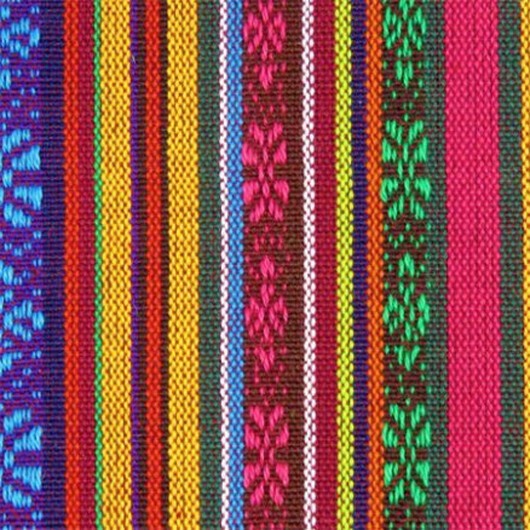 Jacquard med mexikanska ränder Tyg 015 - 50cm