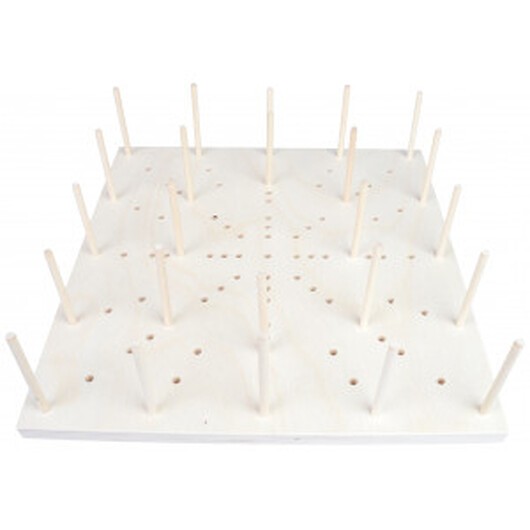 fromWOOD Blocking Board i Trä 89 hål 35x35x1,5cm