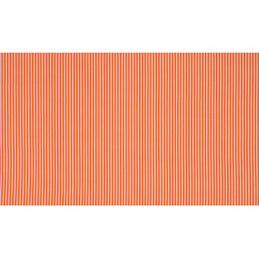 Minimals Bomullspoplin Tyg Print 333 Stripe Orange 145cm - 50cm