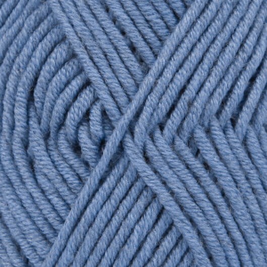 Drops Big Merino Garn Unicolor 07 Denim Blå