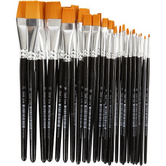 Gold Line-penslar, 0+2+4+8+12+16+20, L: 17-21 cm, B: 2-22 mm, platta,