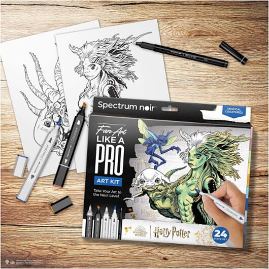 DIY Kit Illustration, Harry Potter: Magiska varelser , mixade färger, 1 förp.