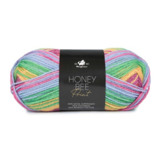 Mayflower Honeybee Print Garn 1031 Regnbågsmirakel