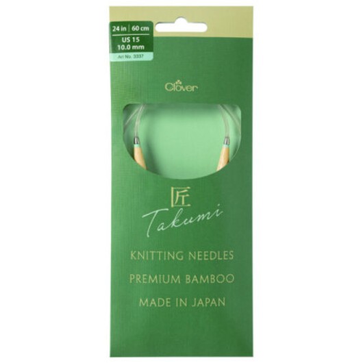 Clover Takumi Pro Bambu Rundstickor med kullager 60cm 10.0mm