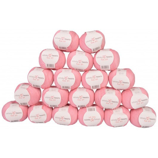 Infinity Hearts Rose 8/4 Garnpaket Unicolor 05 Ljus Rosa - 20 st.