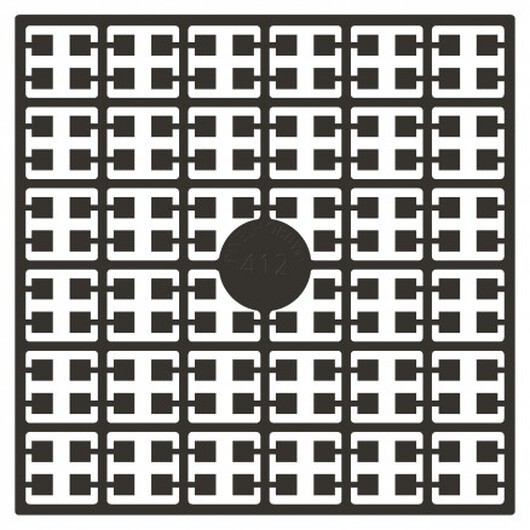Pixelhobby Midi Pärlor 412 Väldigt mörk Mocka 2x2mm - 140 pixels