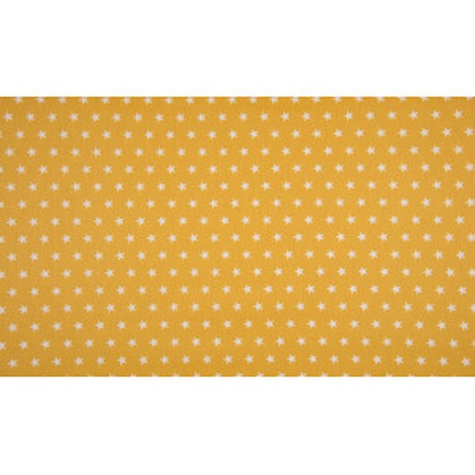Minimals Bomullspoplin Tyg Print 183 Star Ochre 145cm - 50cm