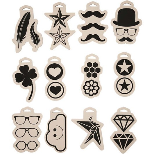 Skumstämpel, stl. 12x18 cm, tjocklek 15 mm, 12 st./ 1 förp.