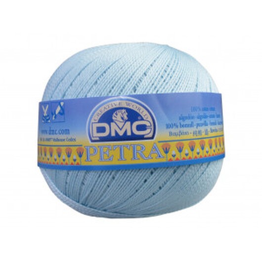 DMC Petra Nr 5 Virknål Unicolour 54463 Babyblå