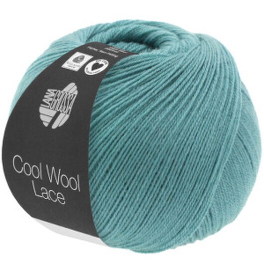 Lana Grossa Cool Wool Lace Garn 5 Mint Turkos