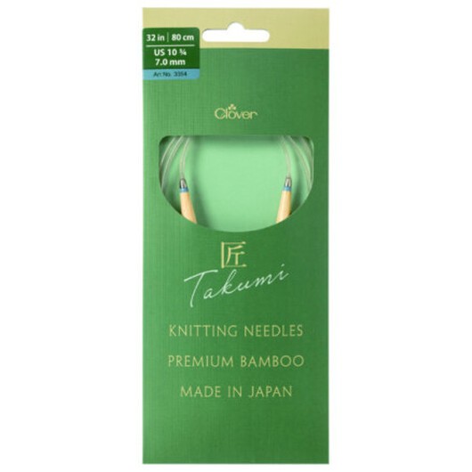 Clover Takumi Pro Bambu Rundstickor med kullager 80cm 7,0mm
