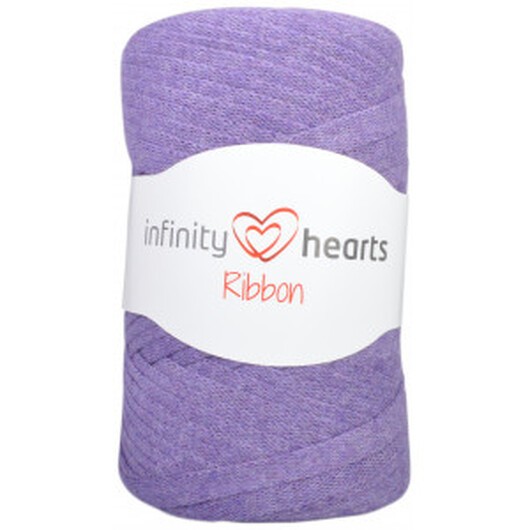 Â Infinity Hearts Ribbon Trikågarn 20 Mörklila