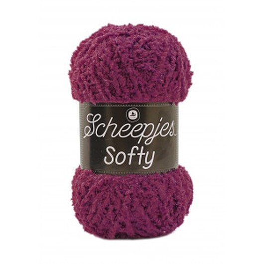 Scheepjes Softy Garn Unicolor 488 Plommon