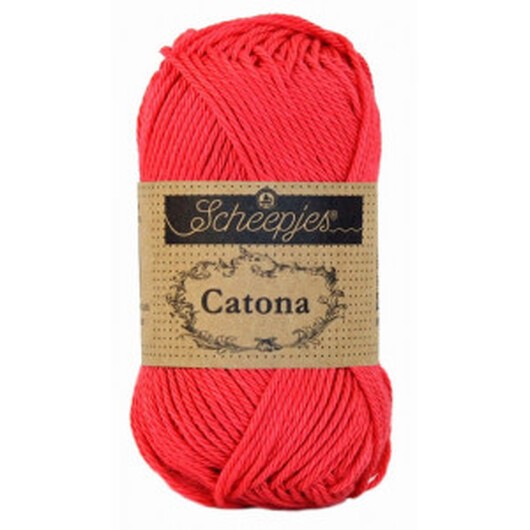 Scheepjes Catona Garn Unicolor 256 Carmelia Rose