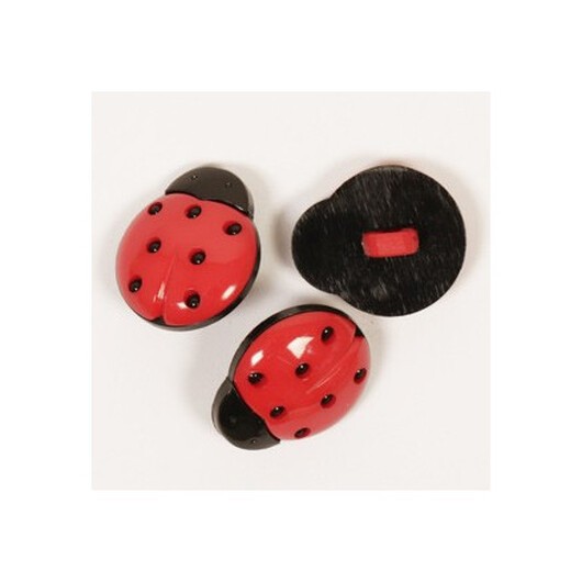 Drops Nyckelpigeknapp 18mm 551 - 1 st.