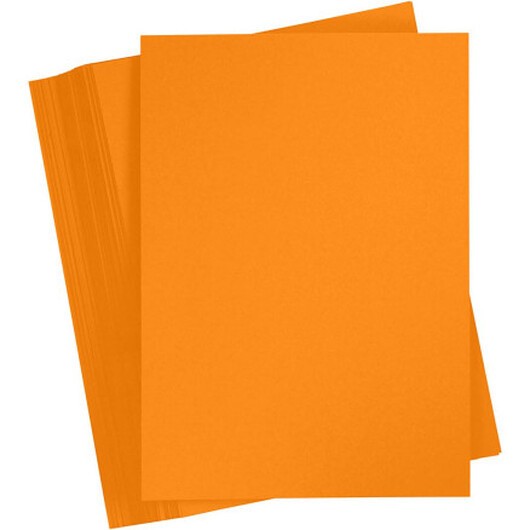 Kartongpapper, A5, 180 g, orange, 100 ark/ 1 förp.