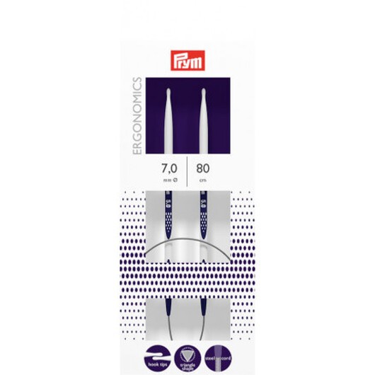 Prym Ergonomics Rundstickor Plast 80 cm 7,00 mm / 31,5 tum US10Â¾