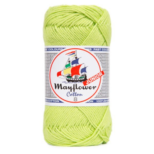 Mayflower Cotton 8/4 Junior Garn 132 Neon Grön