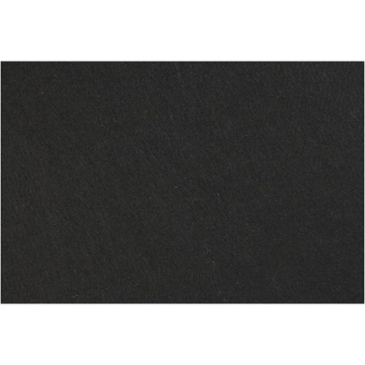 Hobbyfilt, ark 42x60 cm, tjocklek 3 mm, svart, 1 ark