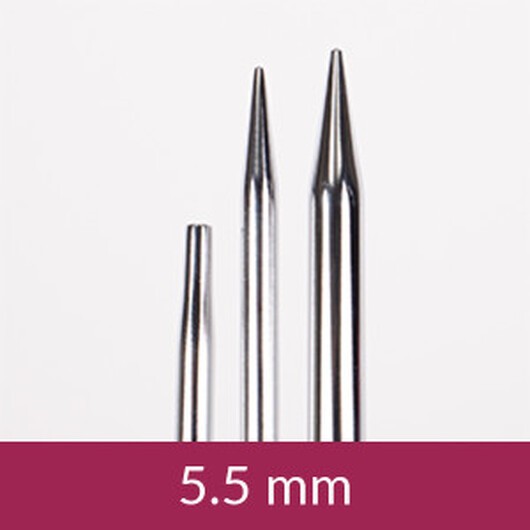 Drops Pro Klassiska utbytbara runda nålar Mässing 12cm 5.50mm / 4.5in