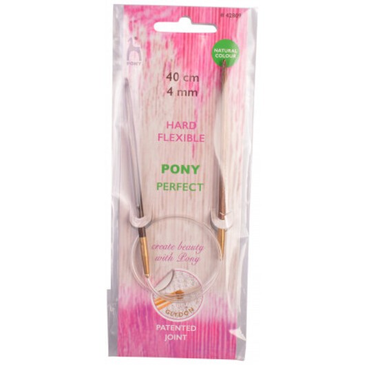Pony Perfect Rundstickor Trä 40cm 4,00mm / 23.6in US6