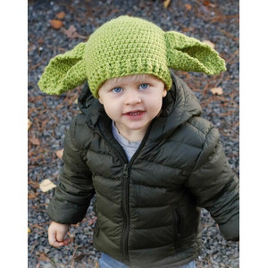 Green Ears by DROPS Design - Mössa Virkmönster 1/2 år - 7/8 år - 5/6 år