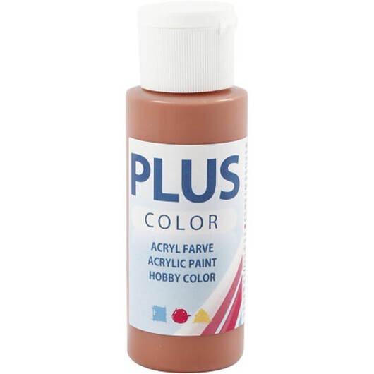 Plus Color Hobbyfärg, terrakotta, 60 ml/ 1 flaska