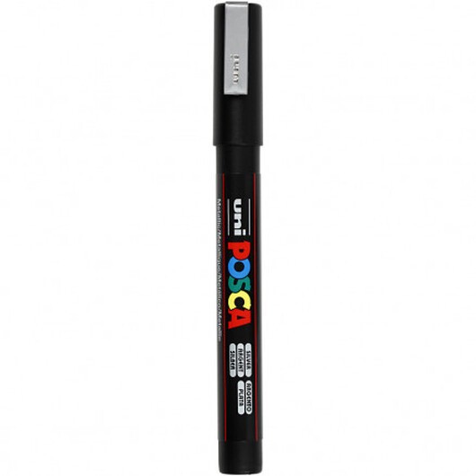 Posca Tusch, spets: 0,9-1,3 mm, PC-3M, 1 st., silver