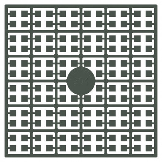 Pixelhobby Midi Pärlor 204 Askgrå 2x2mm - 140 pixels