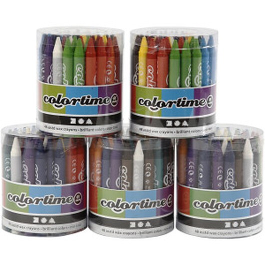Colortime Färgkritor, 5x48 mix./ 1 set