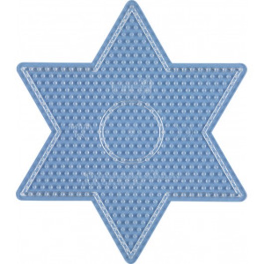 Hama Midi Pärlplatta Stjärna Stor Transparent 16,5x14cm - 1 st.