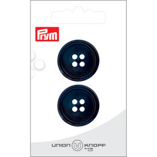 Prym Plastknapp Navy 4 hål 25mm- 2 st.