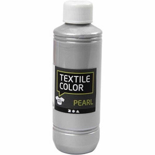 Textile Color, silver, pärlemor, 250 ml/ 1 flaska