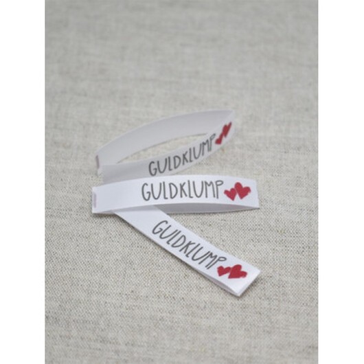 Etikett Gold Nugget White - 5 st.