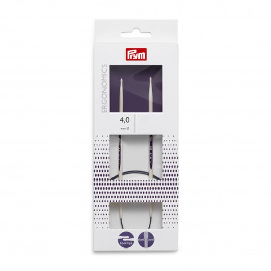 Prym Ergonomics Rundstickor Plast 60cm 4,00mm / 23.6in US6