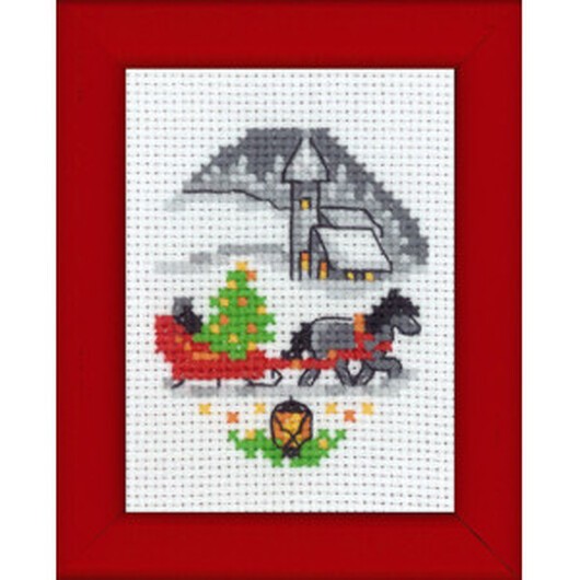 Â Permin Broderikit Julkälke 6x8cm
