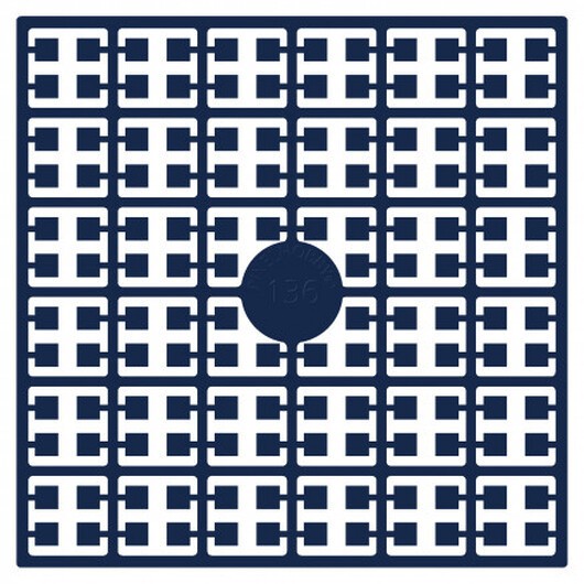 Pixelhobby Midi Pärlor 136 Mörk Marinblå 2x2mm - 140 pixels