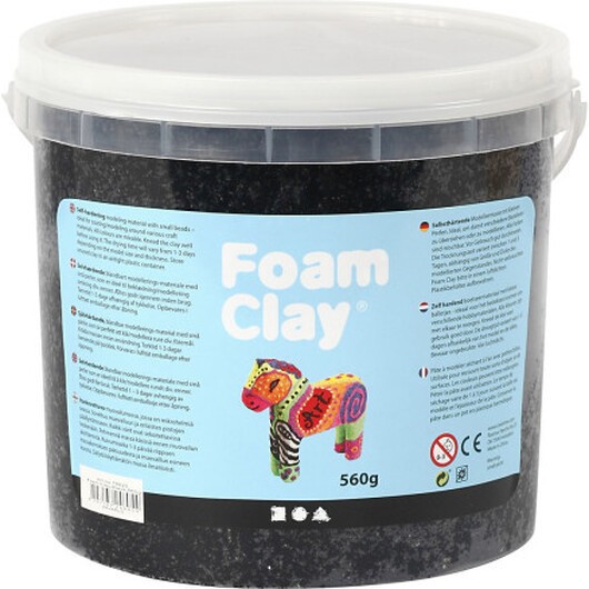 Foam ClayÂ® , svart, 560 g/ 1 hink