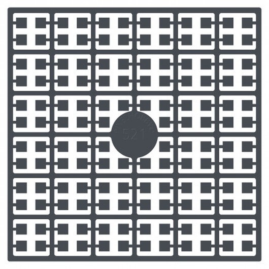 Pixelhobby Midi Pärlor 521 Mörk GråLila 2x2mm - 140 pixels