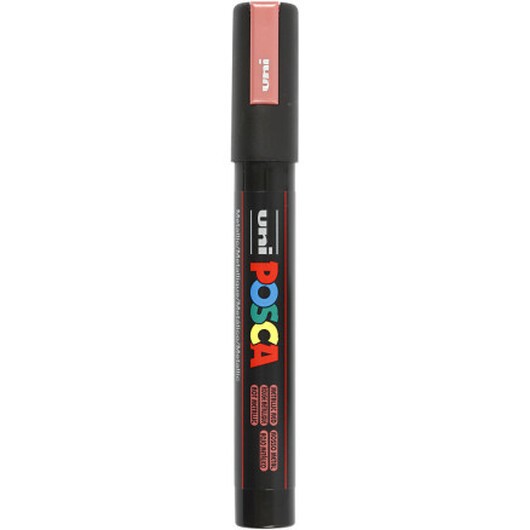 Posca Marker , nr. PC-5M, spets 2,5 mm, Medium, metallröd, 1 st.